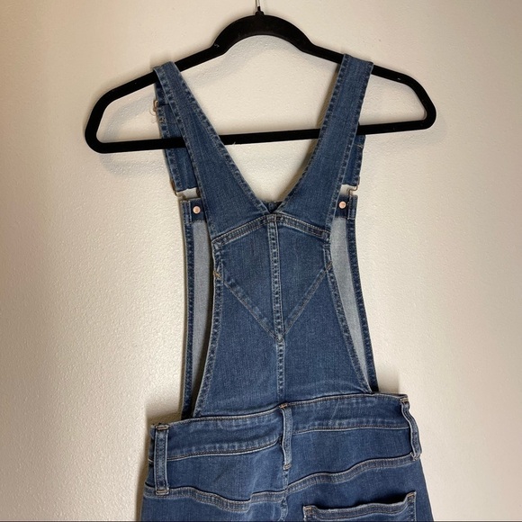 Madewell Roadtripper Overalls Brodie Wash Distressed Frayed Hem Size XS Women’s - Picture 11 of 14